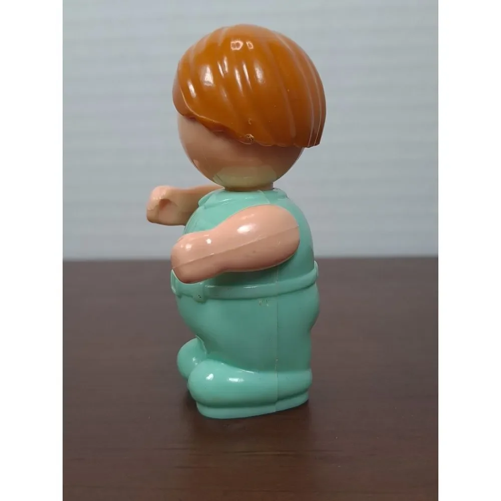 Vintage - Happy Folks Blue Box/ My Happy‎ Town -Boy Figure - -1980's